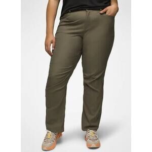 Prana Halle Pant Plus II Women's 18W Slate Green Relaxed Fit Mid Rise Stretch